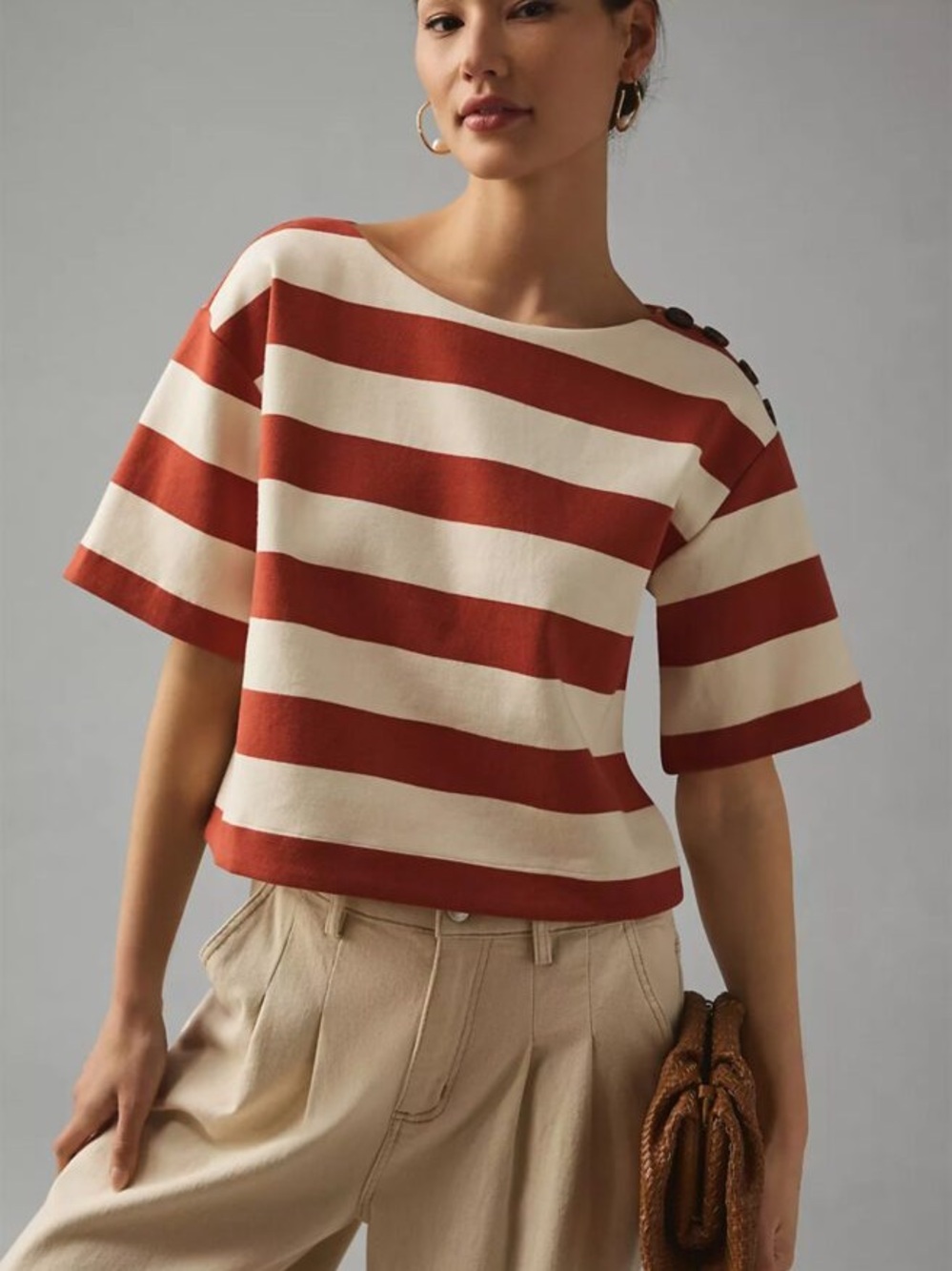 Anthropologie Sunday in Brooklyn Structured Top